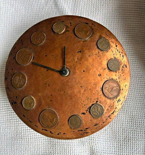 Runde wanduhr kupfer - wanduhr,