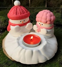 Silikonform Gießform  Weihnachten Set Schneemann Am Lagerfeuer ? Set