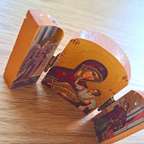 Klapp ikone triptychon aus - triptychon,