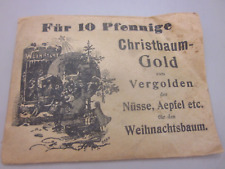 41660 Für 10 Pfennige Christbaum-Gold 1910 Schlagmetall unbenutzt