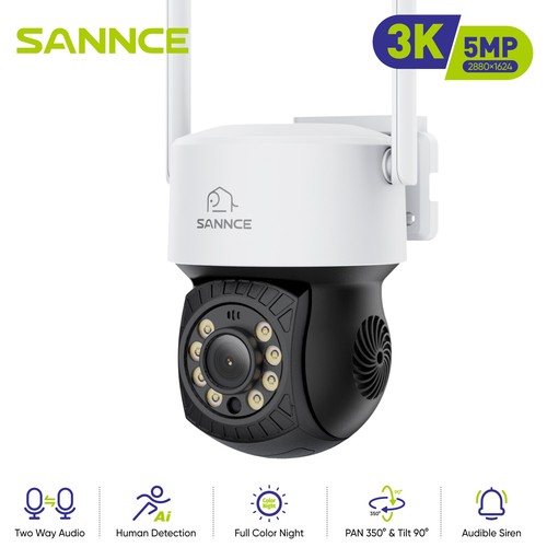 Sannce 5mp outdoor wlan ptz - sannce, ip