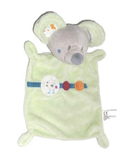 WIE NEU * Nicotoy Simba MAUS Mäuschen grün Schmusetuch Schnuffeltuch Kuscheltuch