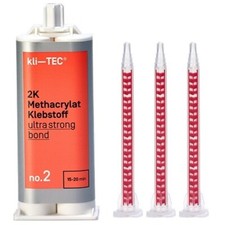 2K Komponenten Methacrylat Klebstoff Kunststoff Kleber kli-TEC no.2  [15-20 Min]