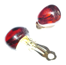 süße Ohr Clips bernstein