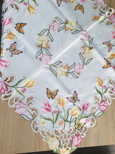 Tischdecke weiß mit - weiß,