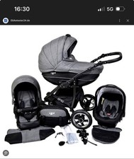 Clio Kinderwagen, 4 In  1 Komplettset ￼( Isofix Basisstation ) LuftReifen ￼