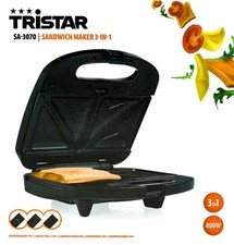 Tristar Sandwich-Maker 3in1 21,5 x 12 cm Sandwich-Toaster BPA-frei
