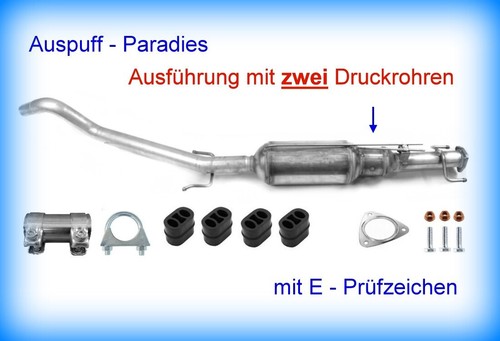 Dpf rußpartikelfilter mit 2 - mit,