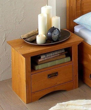 HOME AFFAIRE Nachtkonsole Konrad aus massiver, FSC Kiefer Breite 56 cm