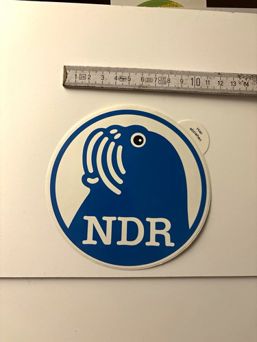 Ndr werbeaufkleber sticker - ndr, werbeaufkleber/sticker