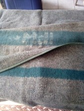 NVA MDI Stasi Zoll Strafvollzug Woll Decke Schwarz Decke