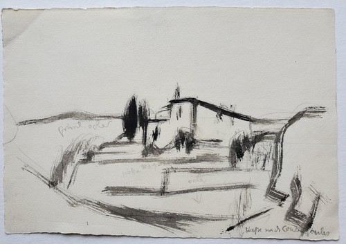 Gemälde tusche landschaft - tusche,