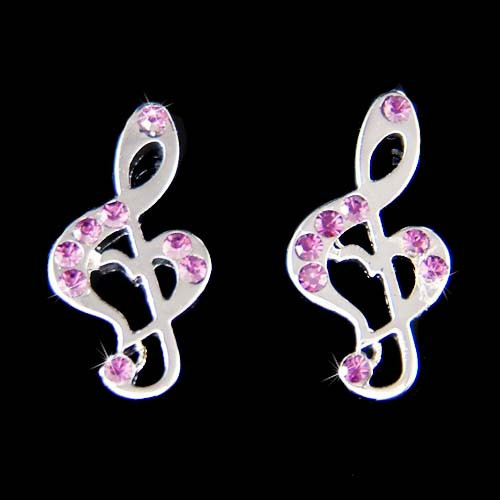 Lila violinschlüssel herz mit - lila,