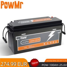 LiFePO4 100Ah 24V Lithium Batterie Solarbatterie Wohnmobil Solar Boot Akku BMS