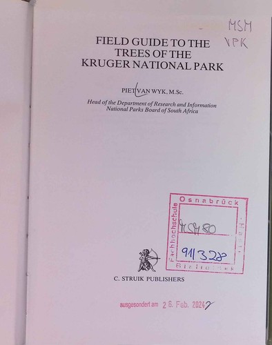 Field guide trees - field, of