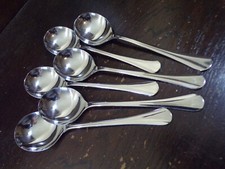 WMF Modell DETMOLD Suppentassenlöffel 6 Personen Cromargan TOP