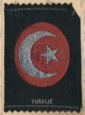 Wappen von türkei seidenbild - wappen,