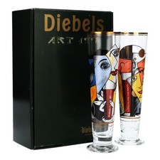 2x Diebels Bier Glas