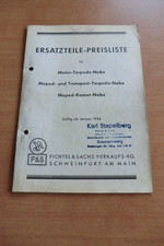 Ersatzteilliste Fichtel Sachs