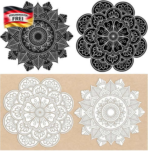 Mandala schablonen set für - mandala-schablonen,