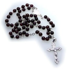 Halskette Rosenkranz Kreuz