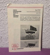 Ddr reklameblatt kinderwagen - ddr, -kinderwagen-