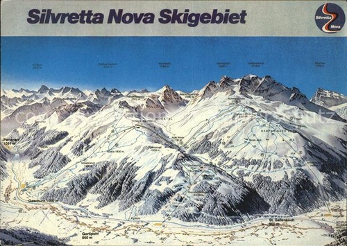 Skifahren skigebiet silvretta - skifahren,
