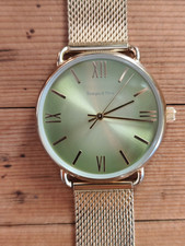 Vergoldete Armbanduhr TCM