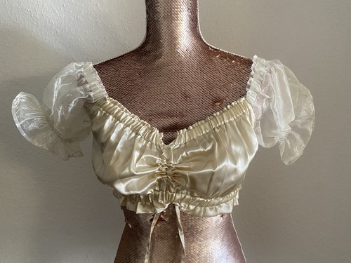 Dirndlbluse neu creme fuchs - creme,