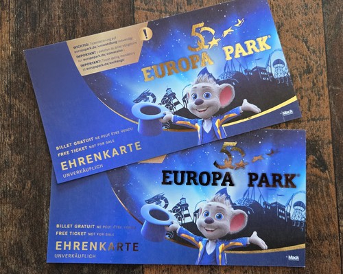 Europa park ehrenkarte 50 - 2x, europa-park