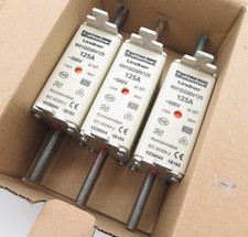 3x NH-Sicherungseinsatz Mersen Lindner NH1GG50V125 Sicherung Fuse Link NH1 125A