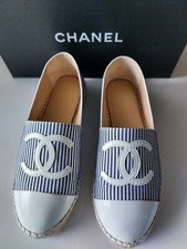 Chanel espadrilles weiß blau - chanel,