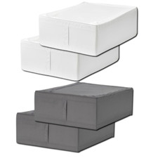 2x Ikea Aufbewahrungsbox Reißverschluss Kleideraufbewahrungskoffer faltbar Kleiderschrank Aufbewahrungsboxen