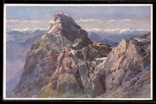 Künstler edward theodore - künstler-ak,