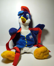 Kinder Pingui Rucksack Pinguin Ferrero Plüsch Stofftier Tasche Vintage 90er