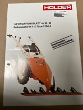 Prospekt Holder Infoblatt 4/90