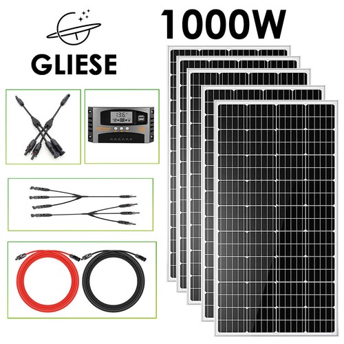 200w 400w 1000w - solarmodul, set