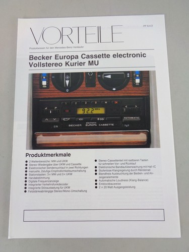 Produktinformationen mercedes - produktinformationen,