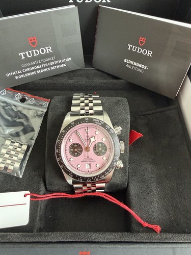 Tudor black bay chrono pink - chrono, "pink"