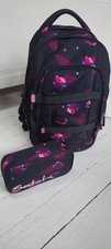 Satch Pack Schulrucksack lila mit Mäppchen aktuelle Kollektion sehr gut erhalten