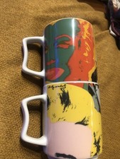 2 x Henkelbecher Marilyn Monroe  Designer  Warhol von Rosenthal