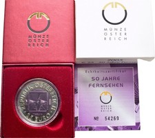 FITZ Österreich 25 Euro 2005 Fernsehen Wien Niob Silber µFIM9002