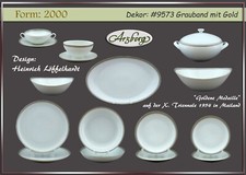 Arzberg 2000 Grauband mit Gold