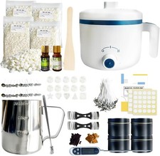 Kerzenherstellungsset mit Wachsschmelzer, Sojawachs zur Kerzenherstellung, DIY Duftkerze 