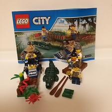 Lego City 60066 Sumpfpolizei Polizei Polizist Räuber Dieb Krokodil gebraucht