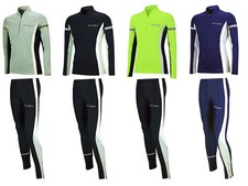 AIRTRACKS Thermo Funktions Laufset - Fleece Laufshirt Langarm + Laufhose Lang!