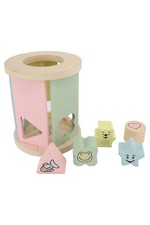 INNOVAKIDS Motorikspielzeug Steckspiel Holz Formen Sortierwürfel Tiere Sterne