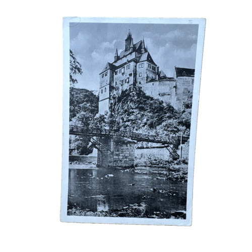 Postkarte kriebstein burg - ak,
