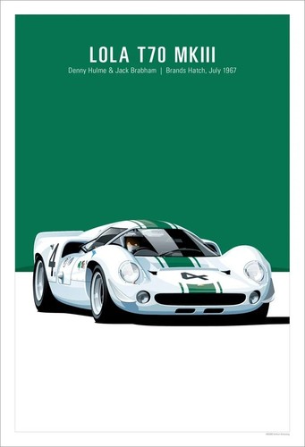 Lola t70 mkiii - mkiii, poster
