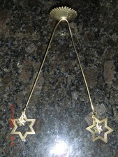 Balancekerzenhalter für Christbaum Goldfarbig 2 Stück